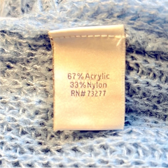 Disney Cinderella Lauren Conrad Blue Sequined GlassShoe Cableknit sweater SizeXS - Picture 6 of 6